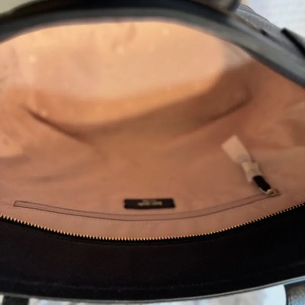 NWT Kate Spade Hayes Medium Tote Black Pebbled Leather Classic Work Bag - Picture 5 of 5